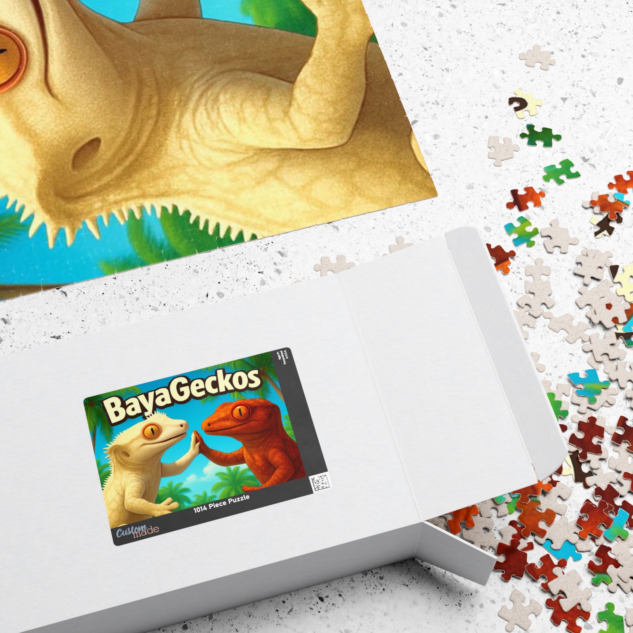 BayaGeckos Tropical Gecko Jigsaw Puzzle — 110/252/520/1014-Piece Keepsake