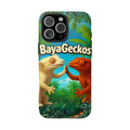 BayaGeckos Tough Phone Case — Colorful Gecko Duo Protective Cover