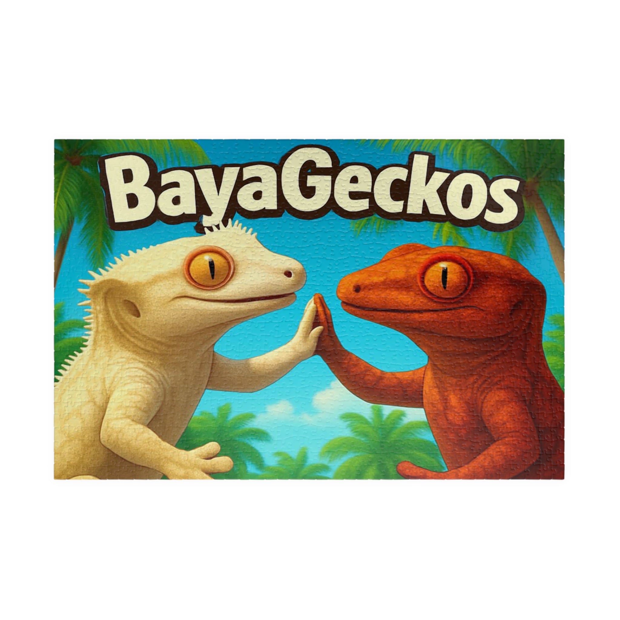 BayaGeckos Tropical Gecko Jigsaw Puzzle — 110/252/520/1014-Piece Keepsake